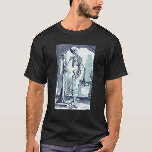 Skeleton Gothic Gothic Cottcore Distresse T-shirt