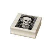 SKELETON, GOTHIC HALLOWEEN SKULL RUBBER STEMP RUBBERSTEMPEL (Stempel)