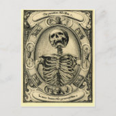 Skeleton, Gothic, Medieval Briefkaart (Voorkant)