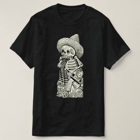 Skeleton  grafisch T-shirt (Design voorkant)