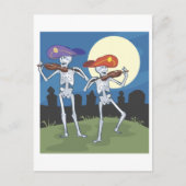 Skeleton Graveyard Briefkaart (Voorkant)