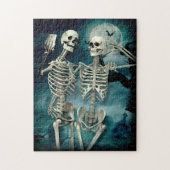 Skeleton graveyard moon selfies legpuzzel (Verticaal)