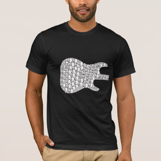 Skeleton Guitar_Front en Rand T-shirt (Voorkant)