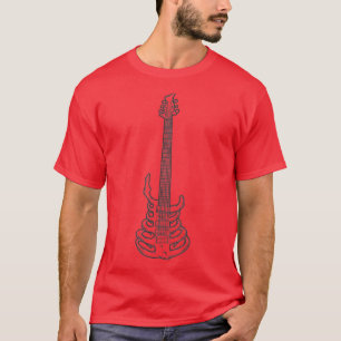 Skeleton Guitar Music Lover Gift Rock & Roll T-shi T-shirt