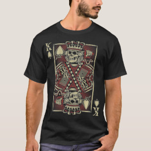 Skeleton Guitar Player Motorcycle Biker Music Pok T-shirt