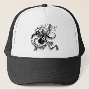 Skeleton Guitarist-crouch Trucker Pet