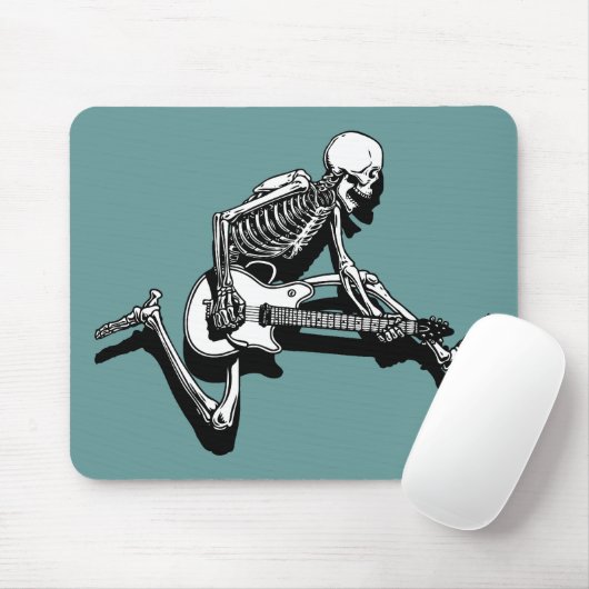 Skeleton Guitarist Jump Muismat (Met muis)