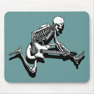 Skeleton Guitarist Jump Muismat