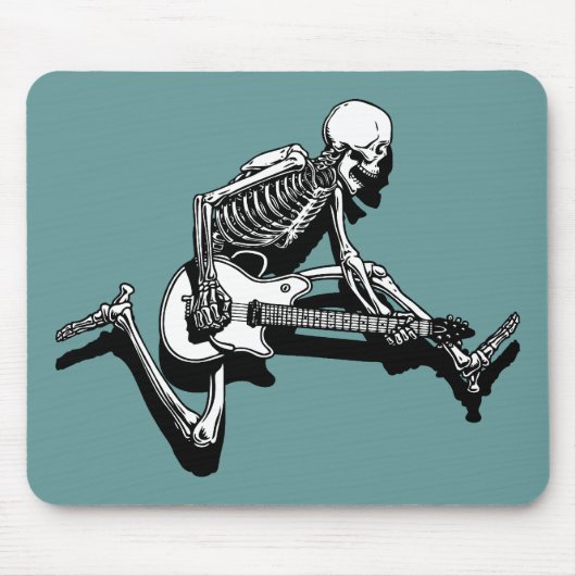 Skeleton Guitarist Jump Muismat (Voorkant)