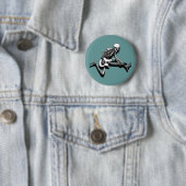 Skeleton Guitarist Jump Ronde Button 5,7 Cm (In situ)