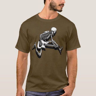 Skeleton Guitarist Jump T-shirt