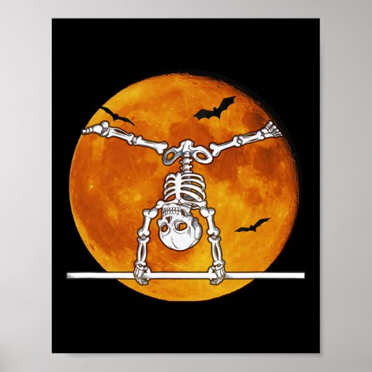 Skeleton Gymnastiek Halloween Horizontale R Poster (Voorkant)