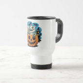 Skeleton Hagedis in Pompoen met Beer Mok (Voorkant rechts)