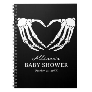 Skeleton Halloween Baby shower Gastenboek Notitieboek
