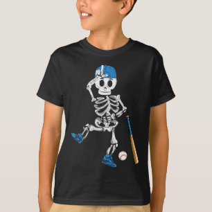 Skeleton Halloween  Baseball Spelen T-shirt