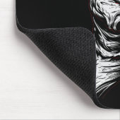 Skeleton Halloween Baseball Speler 1 Muismat (Hoek)