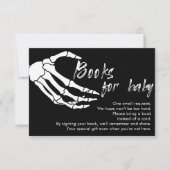 Skeleton Halloween Boek voor Baby Enclosure Kaart (Voorkant)