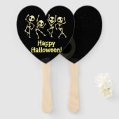 Skeleton Halloween feest Handwaaier (Voorkant en achterkant)