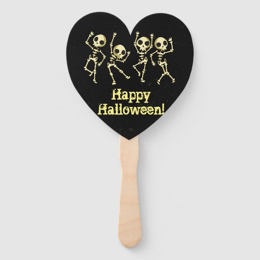 Skeleton Halloween feest Handwaaier (Voorkant)