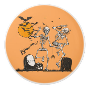Skeleton Halloween feest Keramische Knop