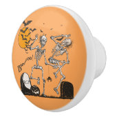 Skeleton Halloween feest Keramische Knop (Rechts)