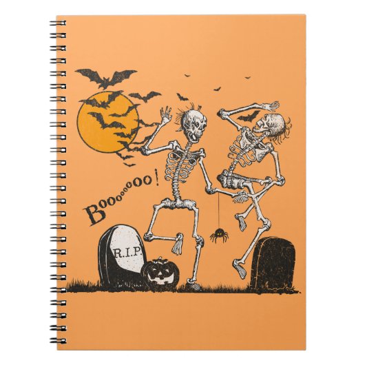 Skeleton Halloween feest Notitieboek (Voorkant)