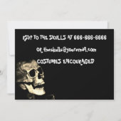 SKELETON HALLOWEEN FEESTUITNODIGING KAART (Achterkant)