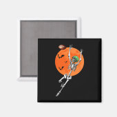 Skeleton Halloween Football Speler Magneet (Voorkant / Achterkant)