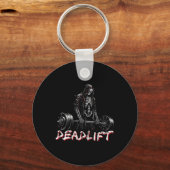 Skeleton Halloween Gym Jokes Gewichtheffen Workout Sleutelhanger (Voorkant)