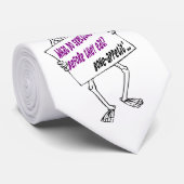 Skeleton Halloween Joke d2 Mannen Stropdas (Opgerold)