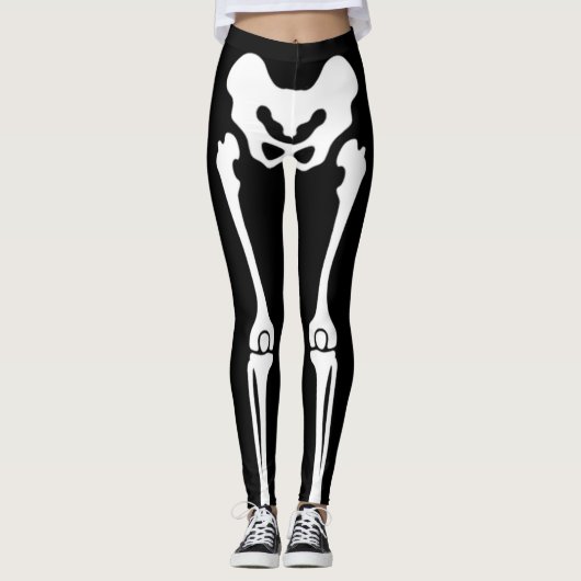 Skeleton Halloween Leggings (Voorkant)