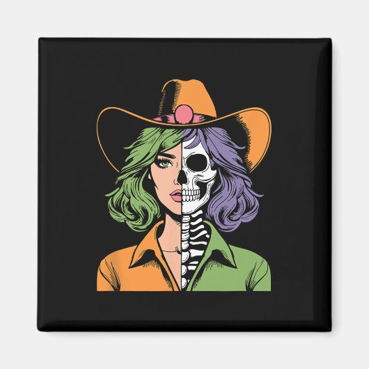 Skeleton Halloween Magneet (Voorkant)
