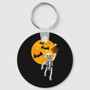 Skeleton Halloween Mannen Boys Honkbal Halloween 1 Sleutelhanger