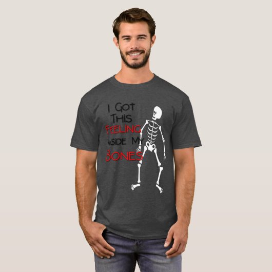 Skeleton Halloween Mannen T-Shirt (Voorkant volledig)