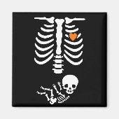 Skeleton Halloween Maternity Funny Pregnancy 2025  Magneet (Voorkant)