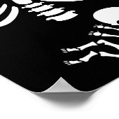 Skeleton Halloween Maternity Funny Pregnancy 2025  Poster (Hoek)