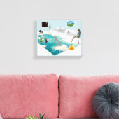 Skeleton Halloween Party Canvas Afdruk (Insitu (Woonkamer))