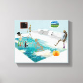 Skeleton Halloween Party Canvas Afdruk (Voorkant)