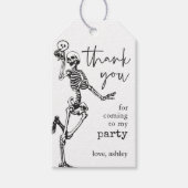 Skeleton Halloween Party Gift Labels Cadeaulabel (Voorkant)
