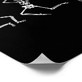 Skeleton Halloween Pickleball Poster (Hoek)