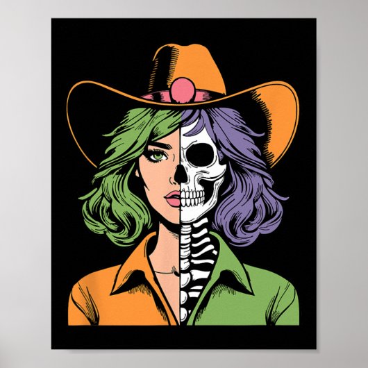 Skeleton Halloween Poster (Voorkant)