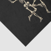 Skeleton Halloween Pumpkin Herfst Spooky Season Tissuepapier (Detail)