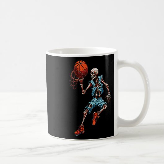 Skeleton Halloween Spooky Dunking Skull Kostuum Koffiemok (Rechts)