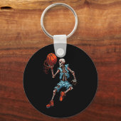 Skeleton Halloween Spooky Dunking Skull Kostuum Sleutelhanger (Voorkant)