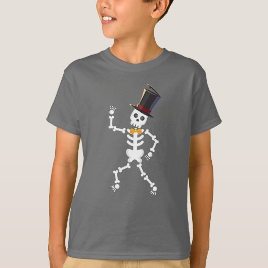 Skeleton Halloween T-Shirt (Voorkant)