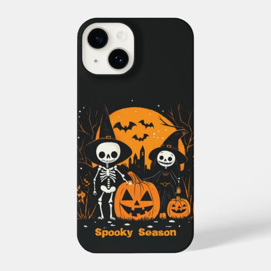 Skeleton Halloween telefoonhoesje iPhone Hoesje (Achterkant)