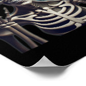 Skeleton Halloween voor Mannen vrouwen Kinder Poster (Hoek)