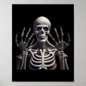 Skeleton Halloween voor Mannen vrouwen Kinder Poster (Voorkant)