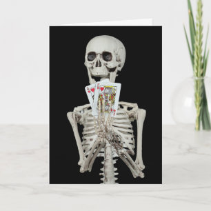 Skeleton Halloween Wedding Gefeliciteerd Kaart