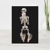 Skeleton Halloween Wedding Gefeliciteerd Kaart (Voorkant)
